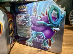 5 Pokemon TCG Tin New Sealed Paradox Destinies Walking Wake Gouging Fire - Image 4