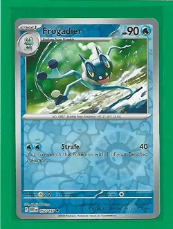 Pokemon TCG SV-Obsidian Flames Frogadier #57/197 Uncommon Reverse Holo - Image 1