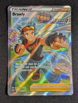 Pokemon Brawly 188/198 Ultra Rare Full Art Chilling Reign NM - Image 1