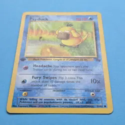 Pokemon TCG - Psyduck - Fossil - 53/62 - LP/Excellent - 1st Edition - Image 2