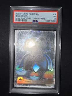 Topps Pokemon the Movie 2000 Bellossom First Appearance Foil #3 - PSA 3- CLEAN! - Image 1