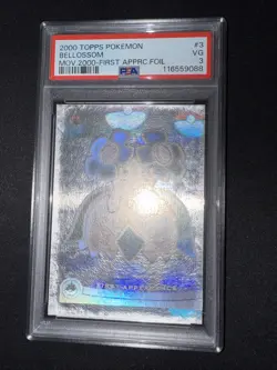 Topps Pokemon the Movie 2000 Bellossom First Appearance Foil #3 - PSA 3- CLEAN! - Image 2