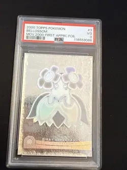 Topps Pokemon the Movie 2000 Bellossom First Appearance Foil #3 - PSA 3- CLEAN! - Image 3