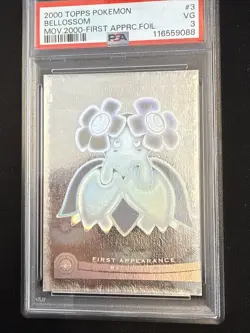 Topps Pokemon the Movie 2000 Bellossom First Appearance Foil #3 - PSA 3- CLEAN! - Image 4