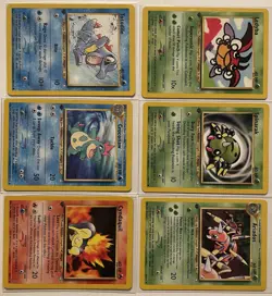 Vintage Pokemon 1st Edition Card Lot Of 6 Neo Genesis Set 1999/2000 Rares - Image 2