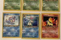 Vintage Pokemon 1st Edition Card Lot Of 6 Neo Genesis Set 1999/2000 Rares - Image 3