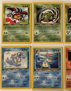 Vintage Pokemon 1st Edition Card Lot Of 6 Neo Genesis Set 1999/2000 Rares - Image 5