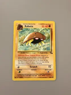 Pokemon TCG Kabuto 50/62 - Fossil Set (1999 WOTC) - Vintage Card - Image 1