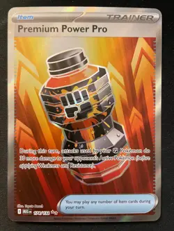 Premium Power Pro 174/132 Trainer Mega Evolution Holo Pokemon Card - Image 1