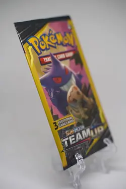 Pokemon TCG Team Up Mini Booster Pack 3 Card Gengar Mimikyu Art Factory Sealed - Image 4