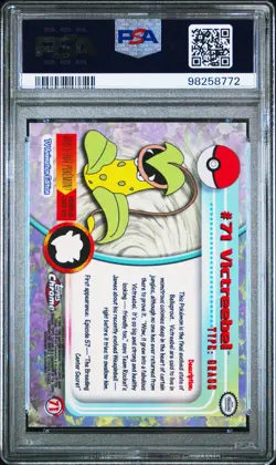 PSA 10 2000 Topps TV Chrome Victreebel 71 Pokemon Card - Gem Mint! - Image 4
