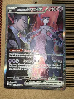 Pokemon TCG Team Rocket's Mewtwo EX Destined Rivals Card 231/182 - Image 1