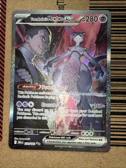 Pokemon TCG Team Rocket's Mewtwo EX Destined Rivals Card 231/182 - Image 2