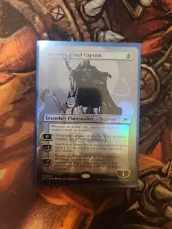 Tezzeret, Cruel Captain - Foil - Borderless EOE MTG - Image 1
