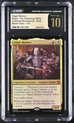 EDGAR MARKOV Innistrad Remastered Foil Mythic CGC Pristine 10 MTG - Image 1