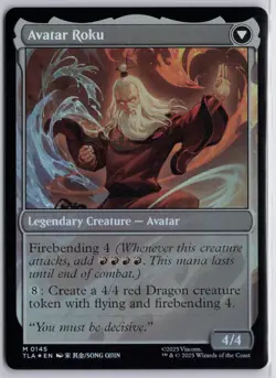 Foil* The Legend of Roku - Avatar: The Last Airbender TLA - NM MTG - Image 2