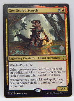 Magic the Gathering - Bloomburrow Promo 0214 - GEV, SCALED SCORCH - Image 1