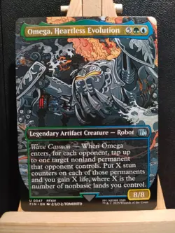 Omega, Heartless Evolution (Borderless) - Final Fantasy - NM (see pics) MTG - Image 1