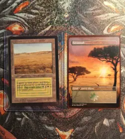Savannah Dual Land Magic The Gathering COLLECTORS EDITION Damaged Vintage - Image 1