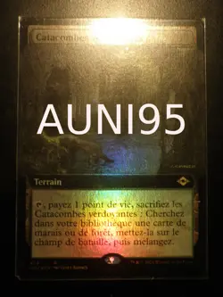 mtg magic verdant catacombs extended FOIL FRENCH vf fr catacombes verdoyantes - Image 1