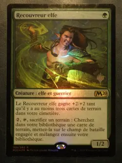 mtg magic 2020 m20 elvish reclaimer FOIL promo FRENCH vf fr recouvreur elfe - Image 1