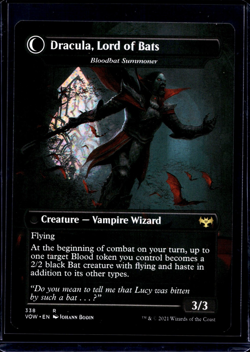 2021 MTG Magic The Gathering Crimson Vow Borderless #338 Dracula Lord of Blood - Image 2