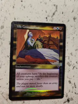 Rare - Vile Consumption - Foil - Invasion - mtg Magic the Gathering Lp - Image 1