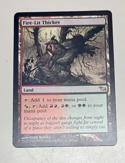 Fire-Lit Thicket, Shadowmoor Rare Land - Image 1