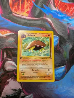 Kabuto - 1999 Pokemon 1st Edition Fossil Set 50/62 NM Near Mint Unplayed (A) - Image 1