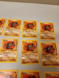 Geodude - 1st Edition - Fossil - Pokemon TCG - 47/62 MP LOT x15 - Image 4