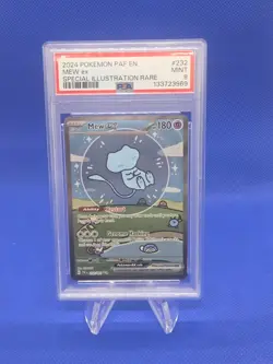 Pokemon Paldean Fates Bubble Mew ex #232 Special Illustration Rare PSA 9 MINT - Image 1