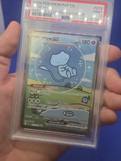 Pokemon Paldean Fates Bubble Mew ex #232 Special Illustration Rare PSA 9 MINT - Image 2