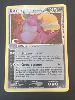 CARTE POKEMON NIDOKING 6/101 FR HOLO EX ILE DES DRAGONS - TBE - Image 1