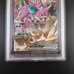 PSA 10 Team Rocket's Nidoking ex 233/182 Pokemon Destined Rivals Full Art Graded - Image 3