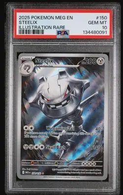 Pokemon PSA 10 GEM MINT STEELIX 150/132 (IR) Mega Evolution English - Image 1