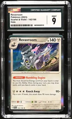 Pokemon 2023 Revavroom 142/198 Sv01: Scarlet & Violet Base Set Holo PSA 9 - Image 1
