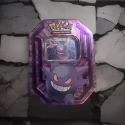 2016 Pokemon TCG Gengar Collector Tin - Hang Tab used - Image 1