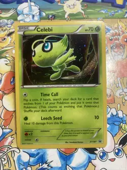 2017 Pokemon TCG Celebi XY187 NM Black Star Promo Holo Rare - Image 1