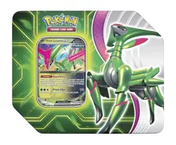 Pokemon TCG Paradox Destinies Iron Leaves ex Tin Factory Sealed - Image 1