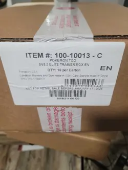 Pokemon Prismatic Evolutions Elite Trainer Boxes Case Of 10 Sealed - Image 2