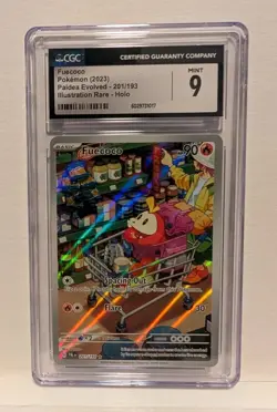 2023 Pokemon Fuecoco #201/193 Illustration Rare Paldea Evolved CGC 9 Mint - Image 1