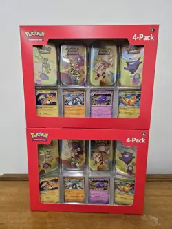 Set Of 2 Sam’s Club Pokemon Scarlet And Violet 151 Mini Tin 4 Pack - Image 1