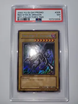 2002 Yu-Gi-Oh! Red-Eyes B. Dragon BPT-005 Limited Edition Collector's Tin PSA 7 - Image 3