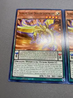 Yu-Gi-Oh! 3X Supreme King Dragon Lightwurm Common 1st Edition AGOV-EN002 NM/M - Image 2