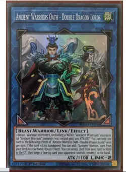 Ancient Warriors Oath - Double Dragon Lords Super Rare ROTD-EN048 1st Ed Yugioh - Image 1