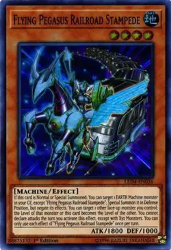 Yugioh! Flying Pegasus Railroad Stampede - LED4-EN036 - Super Rare - 1st Edition - Image 1