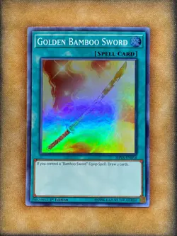 Yugioh Golden Bamboo Sword SHVA-EN054 Super Rare 1st Ed NM - Image 1