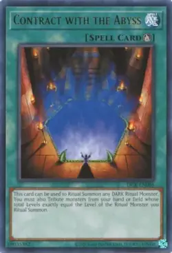 Yugioh! Contract with the Abyss - DCR-EN086 - Rare - Unlimited 25th Anniversary - Image 1