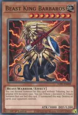 Yugioh! Beast King Barbaros - EGS1-EN008 - Common - 1st Edition Near Mint, Engli - Image 1
