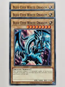 Yu Gi Oh - 3x SDWD-EN001 Blue-Eyes White Dragon - Common - Image 1